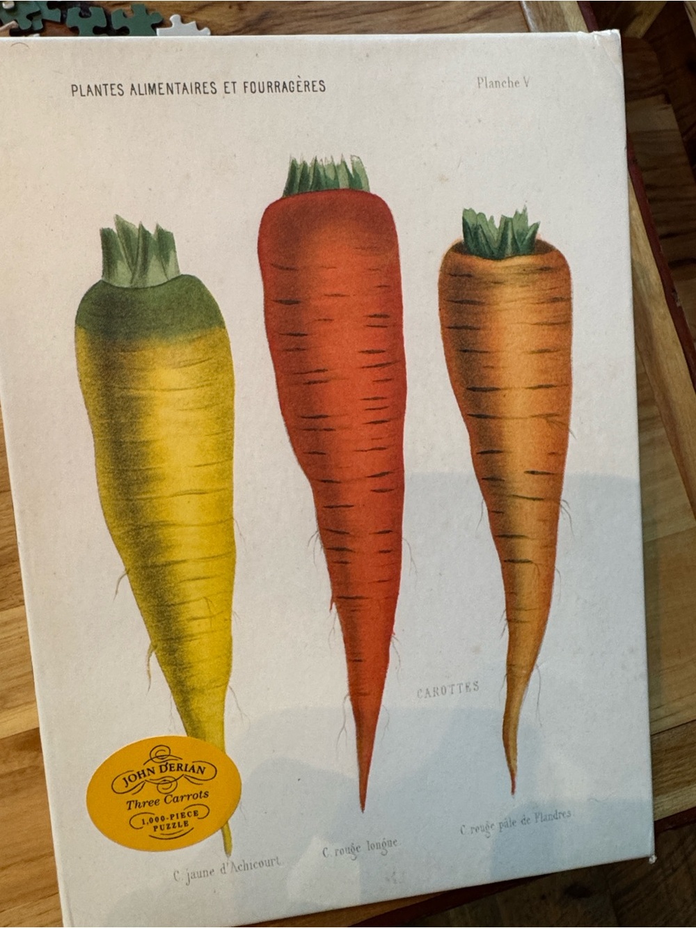 John Derian Three Carrots 1000 piece puzzle with art image - Picture 6 of 14